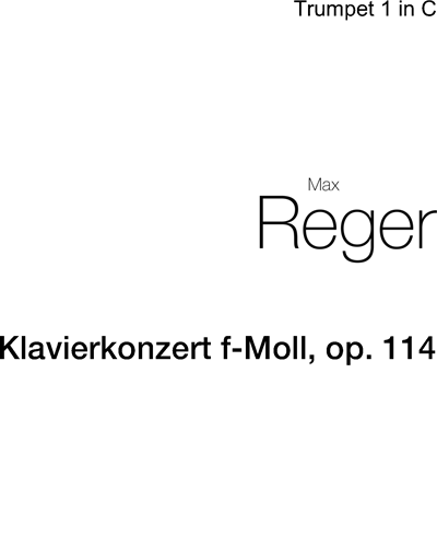Piano Concerto in F minor, op. 114 — Max Reger