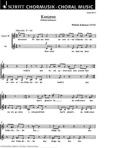 Lazzi — Wilhelm Killmayer
