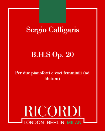 B.H.S Op. 20 — Sergio Calligaris