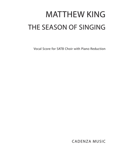 The Season of Singing — Matthew King
