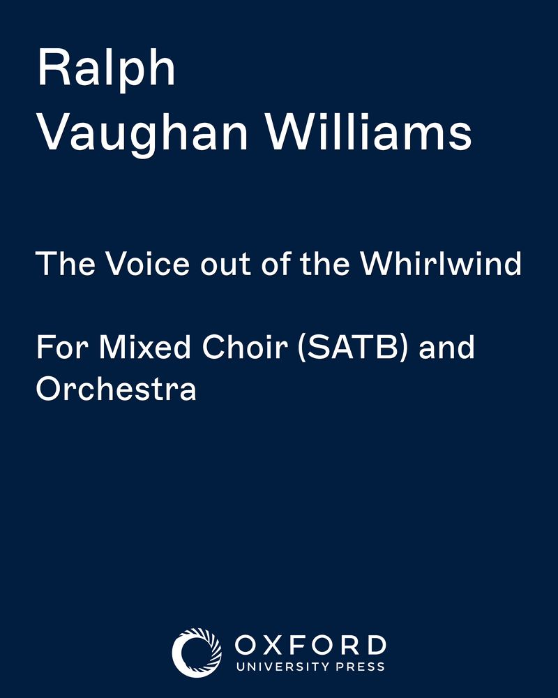 The Voice out of the Whirlwind — Ralph Vaughan Williams