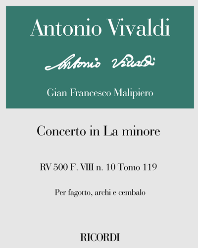 Concerto in A minor, RV 500, F. VIII no. 10, Tomo 119 — 维瓦尔第