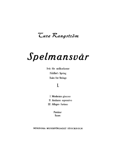 Fiddler's Spring — Ture Rangström