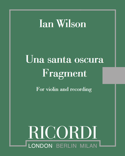 Una santa oscura - Fragment — Ian Wilson