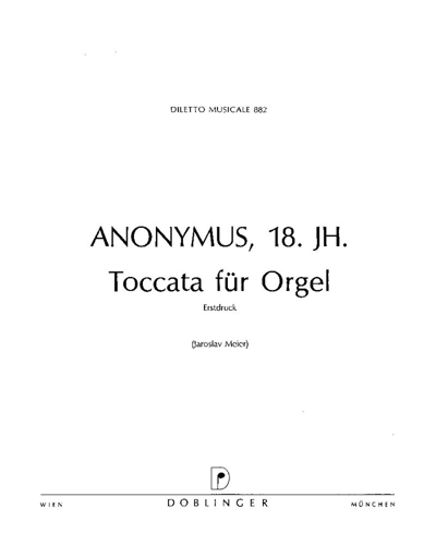 Toccata in C major — 佚名