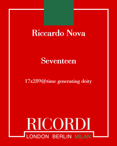 Seventeen — Riccardo Nova