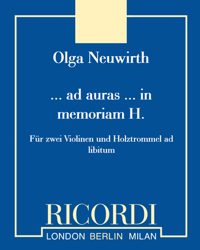 ... ad auras ... in memoriam H. — 奥尔加·诺伊维特
