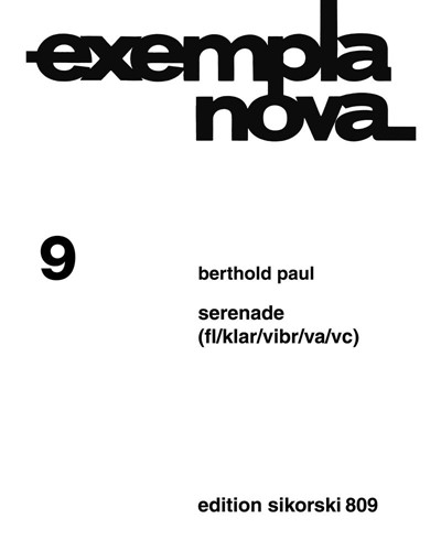 Serenade, op. 11 — Berthold Paul
