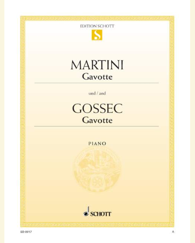 Gavotte D Major / Gavotte — François-Joseph Gossec