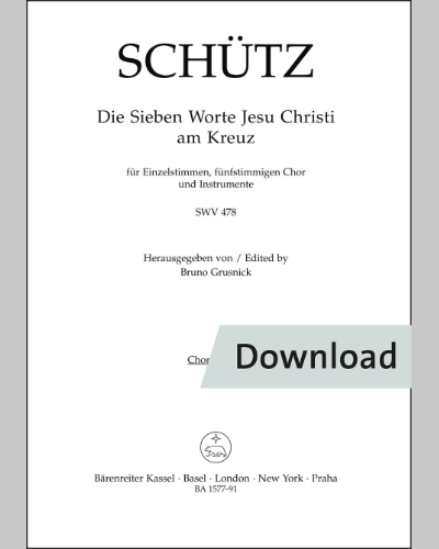 Die sieben Worte Jesu Christi am Kreuz (The Seven Last Words of Christ) SWV 478 — 许茨