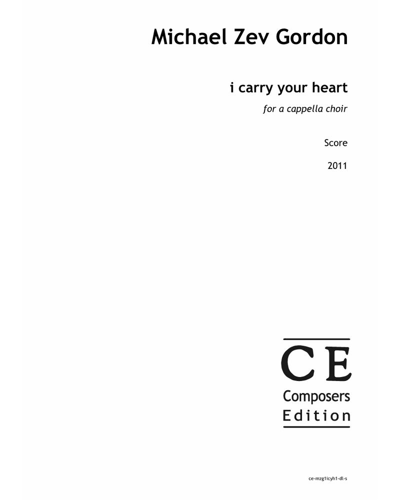 i carry your heart — Michael Zev Gordon