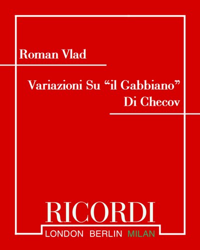 Variazioni Su "il Gabbiano" Di Checov — Roman Vlad