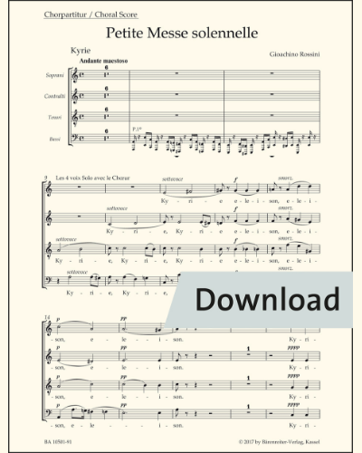 Petite Messe solennelle — 罗西尼