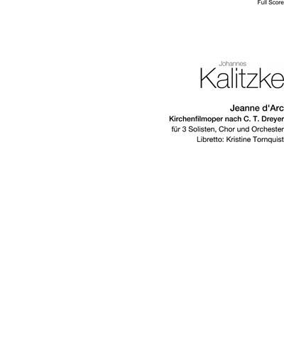 Jeanne d'Arc — Johannes Kalitzke