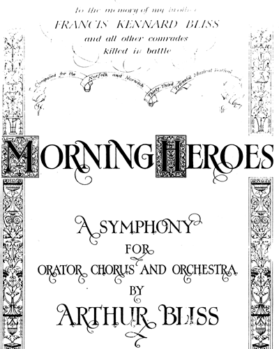 Morning Heroes — Arthur Bliss