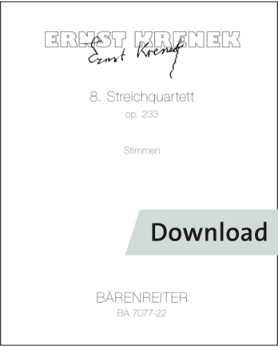 Streichquartett no. 8 op. 233 — 克热内克
