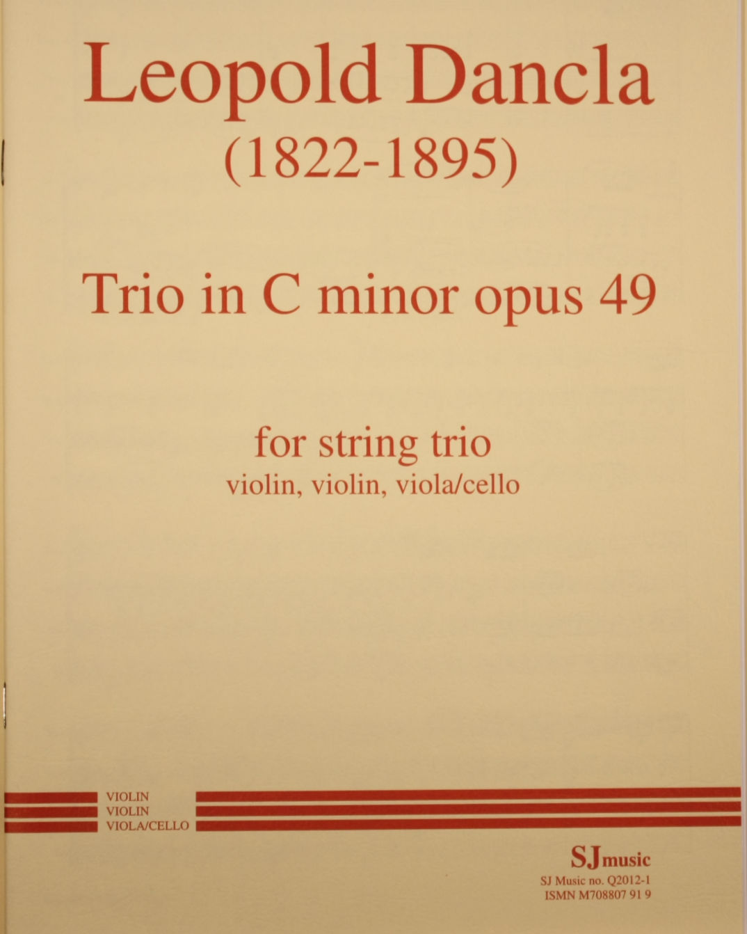 Trio in C minor, op. 49 — Leopold Dancla