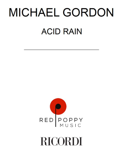 Acid Rain — Michael Gordon