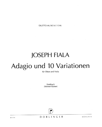 Adagio and Ten Variations — Josef Fiala