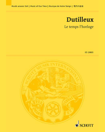 Le temps l'horloge — 迪蒂耶