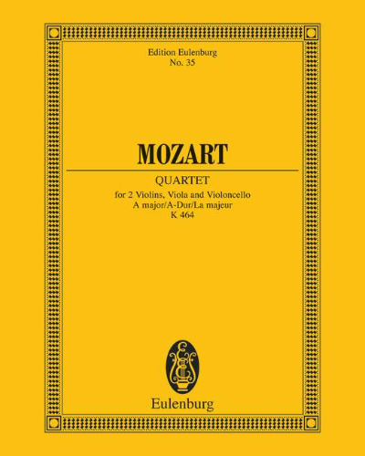 String Quartet A major — 莫扎特