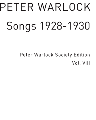 Songs 1928-1930, Vol. 8 — 彼得·沃洛克