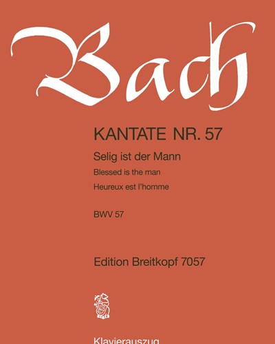Cantata BWV 57: 'Selig ist der Mann' — Johann Sebastian Bach
