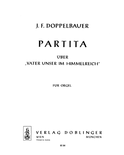 Partita — Josef Friedrich Doppelbauer