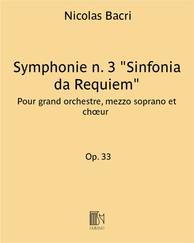 Symphony No. 3 'Sinfonia da Requiem', op. 33 — 尼古拉·巴克里