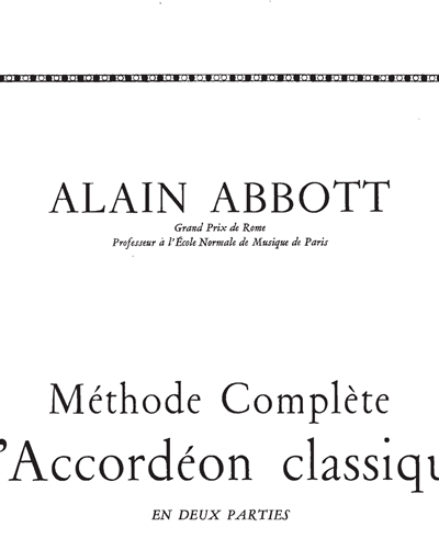 Méthode Compléte d'Accordéon Classique Volume 2 — Alain Abbott