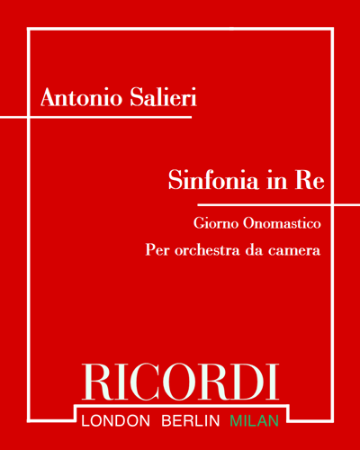Sinfonia in D 'Giorno Onomastico' — 萨列里
