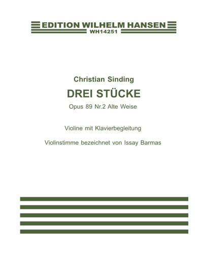 Alte Weise (No. 2 from 'Three Pieces'), op. 89 no. 2 — 克里斯蒂安·辛丁