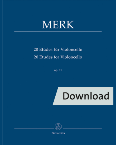 20 Etudes for Violoncello, op. 11 — Joseph Merk
