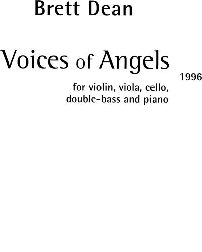 Voices of Angels — 布雷特·迪恩