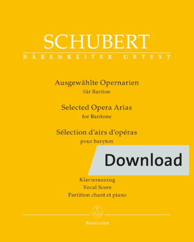 Selected Opera Arias for Baritone — Franz Schubert