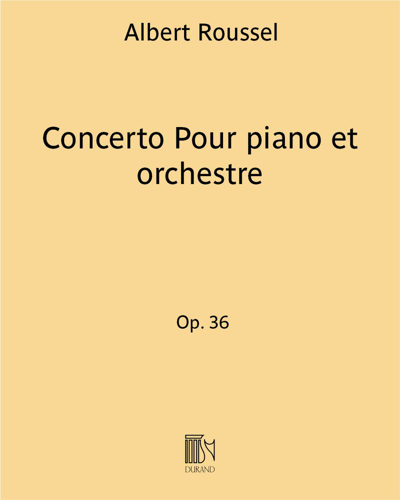 Concerto, op. 36 — 鲁塞尔