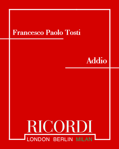 Addio — 托斯蒂