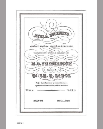 Missa Solemnis — Johann Christian Heinrich Rinck