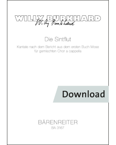 Die Sintflut für gemischten Chor a cappella op. 97 — Willy Burkhard