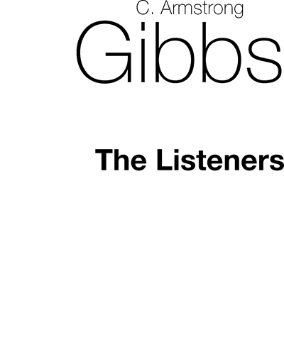 The Listeners — Cecil Armstrong Gibbs