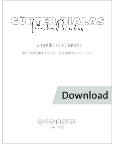 Lamento di Orlando für Orchester, Bariton und gemischten Chor — Günter Bialas