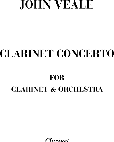 Clarinet Concerto — John Veale