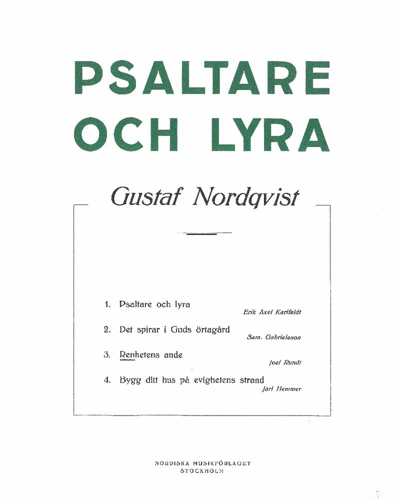 The Spirit of Purity — Gustaf Nordqvist