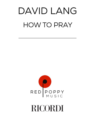 how to pray — 戴维·朗