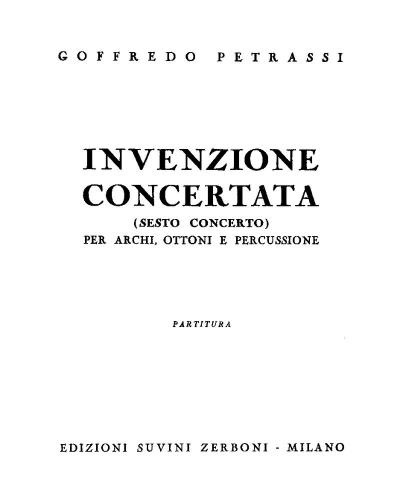 Invenzione Concertata — 彼得拉西