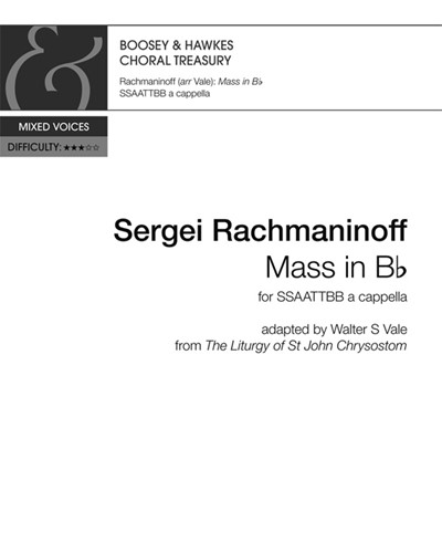 Mass in B-flat — 拉赫玛尼诺夫