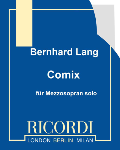Comix — Bernhard Lang