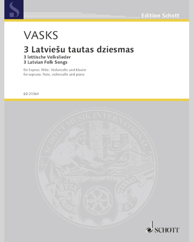 3 Latviešu tautas dziesmas — 瓦斯克斯