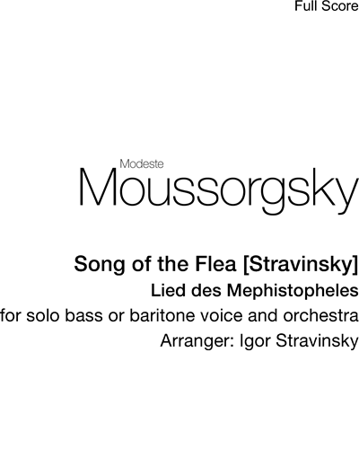 Song of the Flea [Stravinsky] — 穆索尔斯基