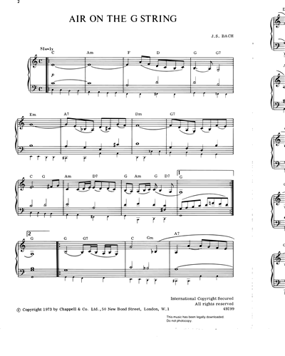 Air On The G String — Johann Sebastian Bach